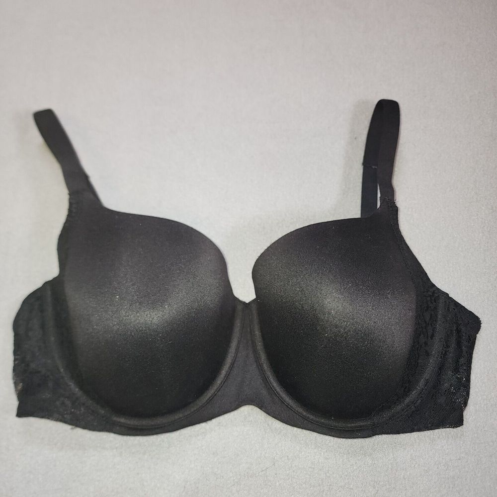 Secret Treasures Bra Black ST114 42D Lace Detail Tshirt Style Multiway Straps